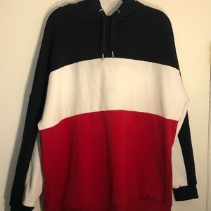 H&M Oversized Colorblock Hoodie